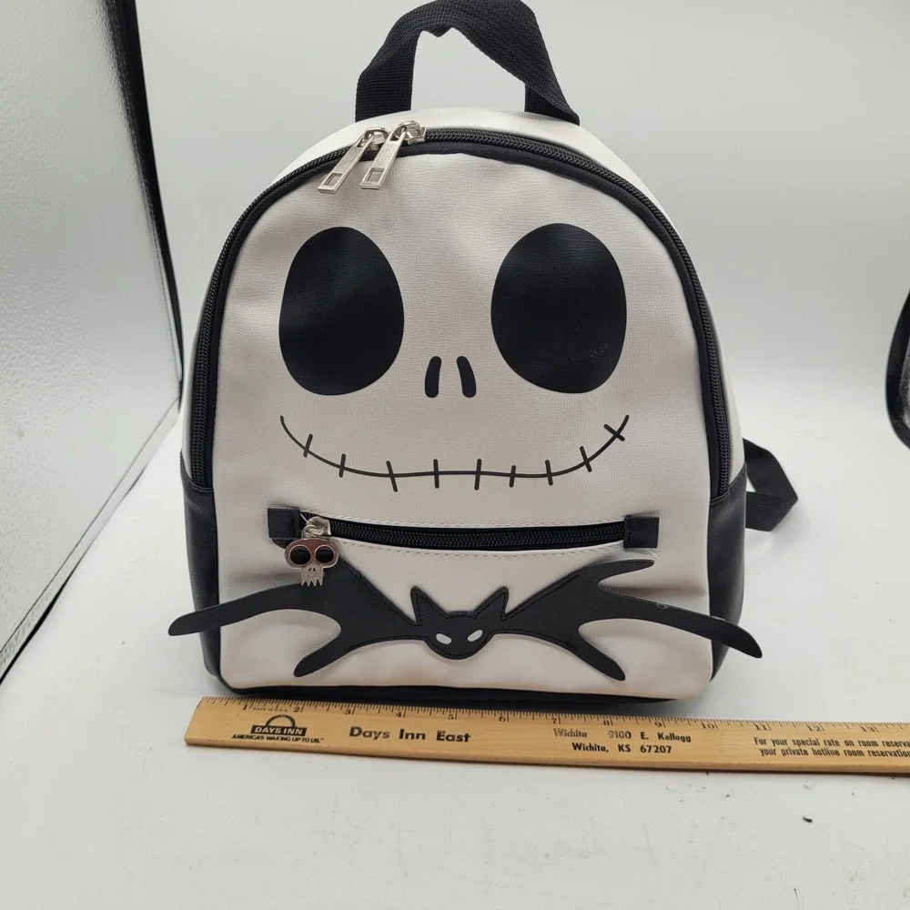 Backpack Nightmare Before Christmas Jack Skellington Face Black White‎ 12